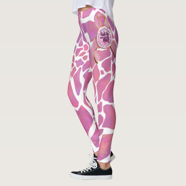 Leggings Concienciación sobre el cáncer de mama se cierra y (Izquierda)