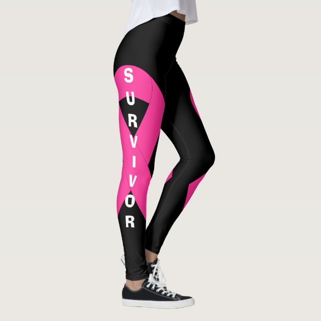 Leggings Concienciación sobre el cáncer de mama Sobrevivien (Derecha)