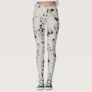 Leggings Concierto de Terrazzo: Diseño abstracto de época