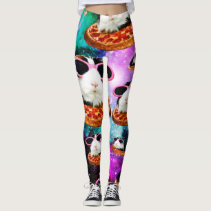 Leggings Conejillo de indias de espacio divertido