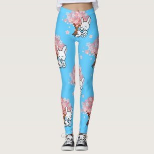 Leggings conejillos florales