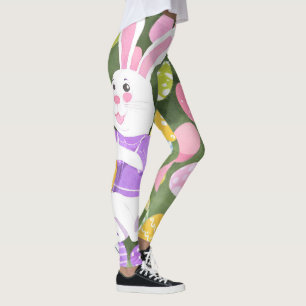 Leggings conejito con huevos de Pascua
