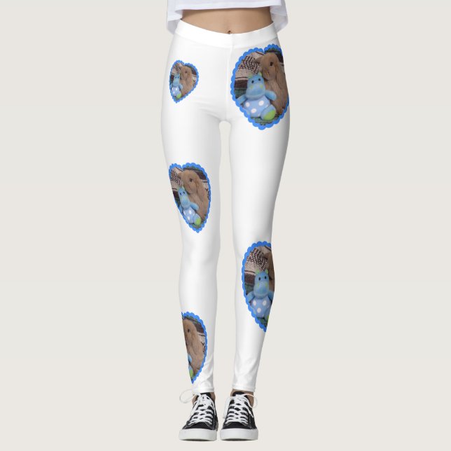 Leggings Conejito de Holanda Lop y su hipopótamo del (Anverso)