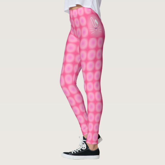 Leggings conejito rosa divertido (Izquierda)