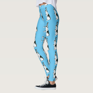 Leggings Conejo: Blanco y negro