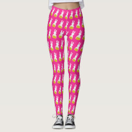 Leggings Conejo de Pascua con fondo de canasta