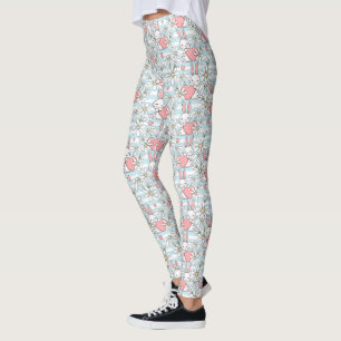 Leggings Conejo de Pascua, Corazones y Daisies