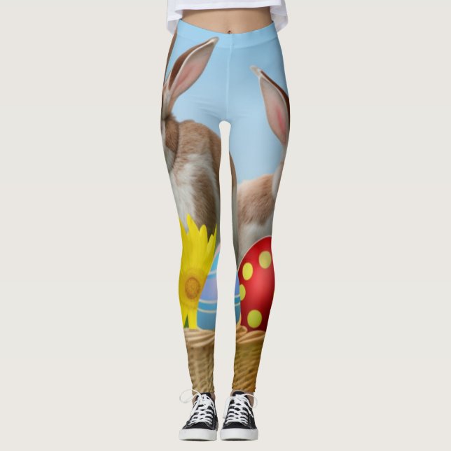 Leggings Conejo de Pascua para un ánimo positivo (Anverso)