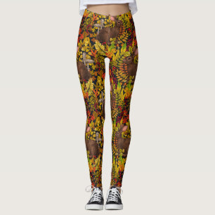 Leggings Conejo otoñal sobre negro