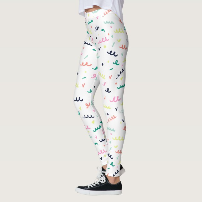 Leggings Confeti de Memphis (Izquierda)