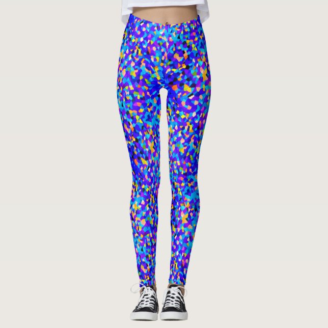 Leggings Confetti azul (Anverso)