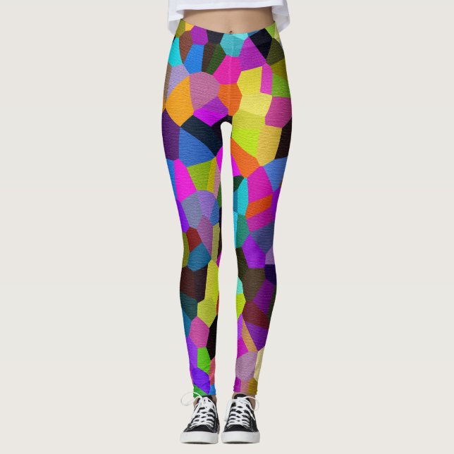 Leggings Confetti en tonos jewel (Anverso)