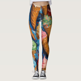 Leggings Cono de crema de hielo de servicio suave