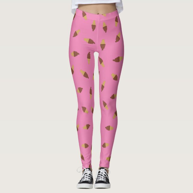 Leggings Cono de helado de chocolate (Anverso)