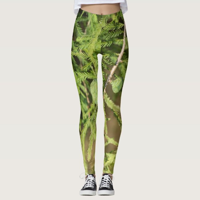 Leggings Cono de Semilla de Cypress calvo (Anverso)