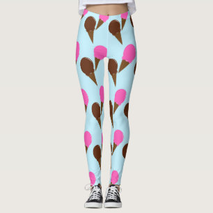 Leggings Conos de helado de chocolate y fresa Blue Lounge