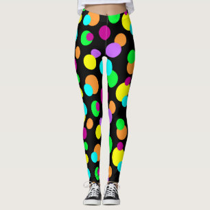 Leggings Consejos y piernas de neón de pop de color