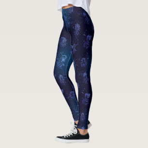 Leggings Constelación de astrología Stars Space Pattern