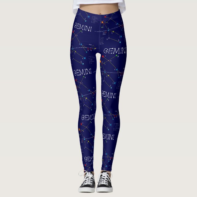 Leggings Constelación zodiacal Géminis (Anverso)