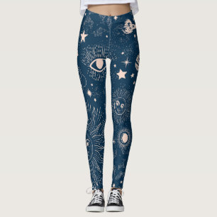 Leggings Constelaciones galácticas: diseño de patrones de e