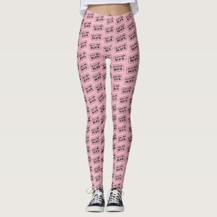Leggings Construido para piernas rosas negras