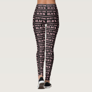 Leggings Construido para rosa negro