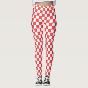 Leggings Control rojo y blanco