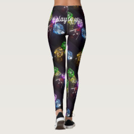 Leggings Convenciones Gaming Dice Cómodo "jugar para ganar"