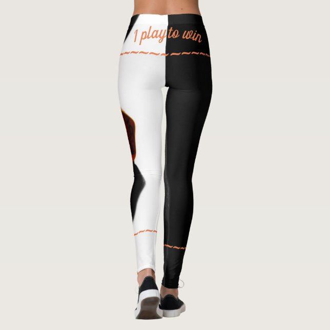 Leggings Convenciones Gaming dice SASSY "juega para ganar" (Reverso)