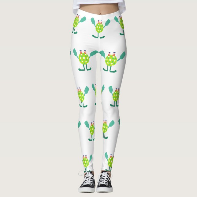 Leggings Cool Mr Pickle-ball Pattern  (Anverso)