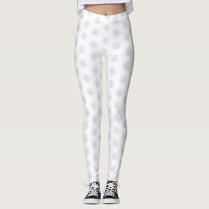 Leggings Copo de nieve azul