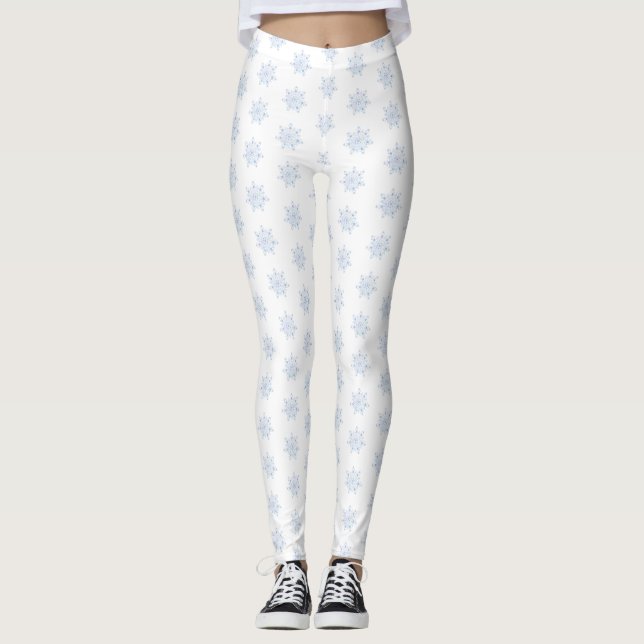 Leggings Copo de nieve azul (Anverso)