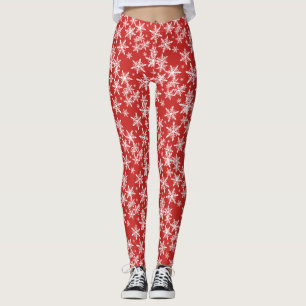 Leggings Copo de nieve blanco