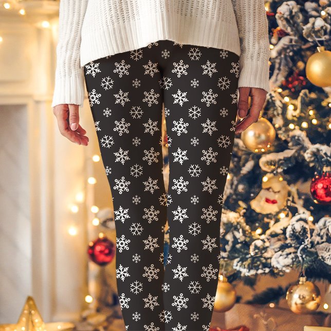 Leggings Copos De Nieve Blancos Sobre Navidades De Cuidados (Subido por el creador)
