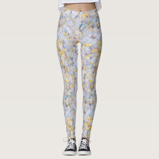 Leggings copos de nieve brillantes de precisión
