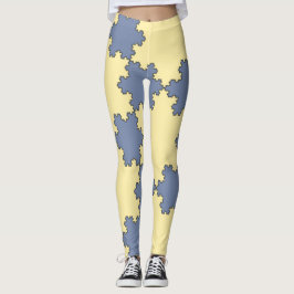 Leggings Copos de nieve de Koch Teselados (Modelo fractal)