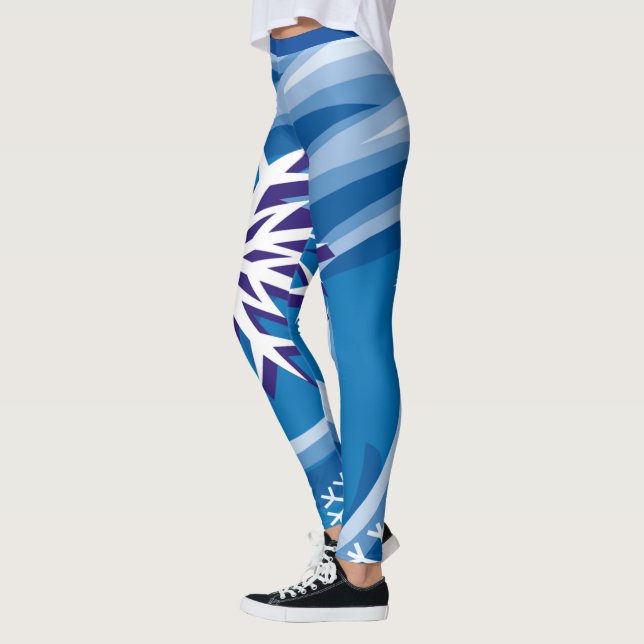 Leggings Copos de nieve en el viento - (Izquierda)