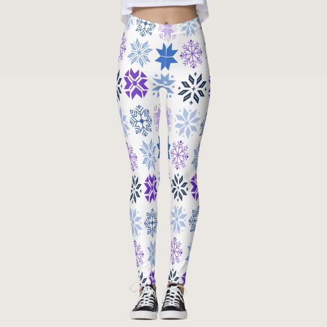 Leggings Copos de nieve escandinavos (Anverso)