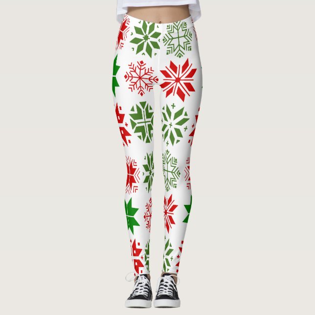 Leggings Copos de nieve escandinavos (Anverso)