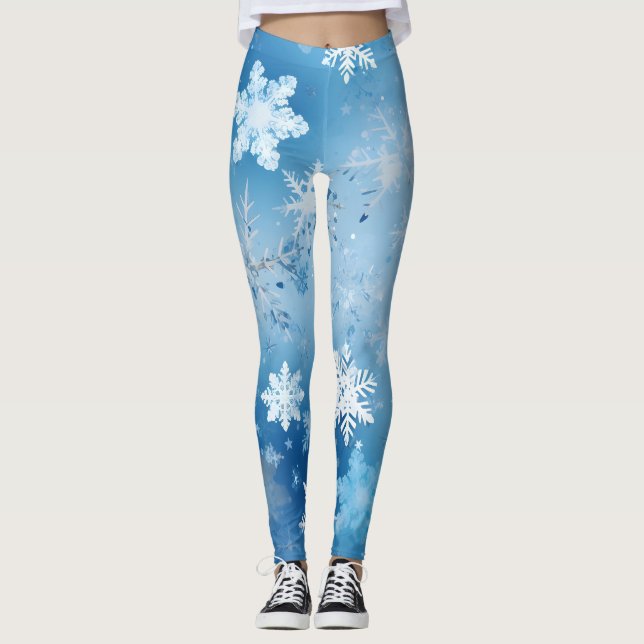 Leggings Copos de nieve helados (Anverso)