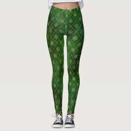 Leggings Copos de nieve invernales de papel de aluminio ver