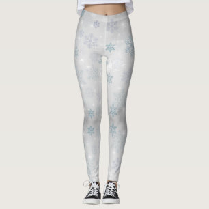 Leggings Copos de nieve negros
