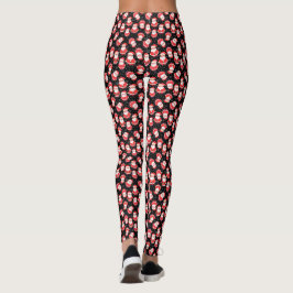 Leggings Copos de nieve y Fiesta de Navidades negros de San