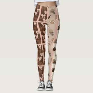 Leggings Coquette Fútbol Lazos Patrón Leopardo (4)