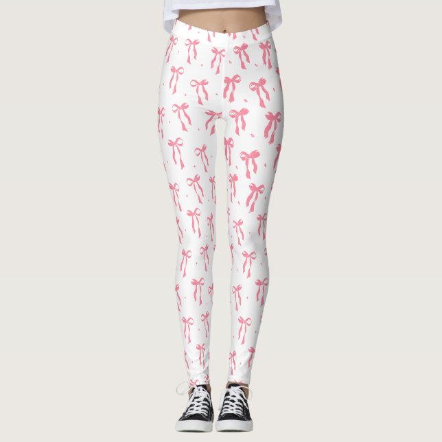 Leggings Coquette pink bow (Anverso)