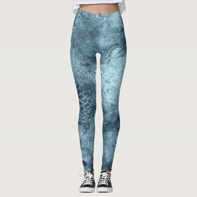 Leggings Coral azul (Anverso)