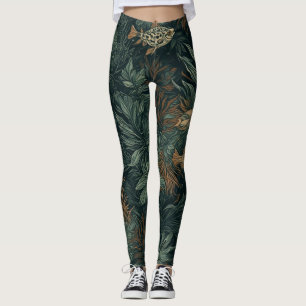 Leggings Coral Cosmos Drift - Piernas