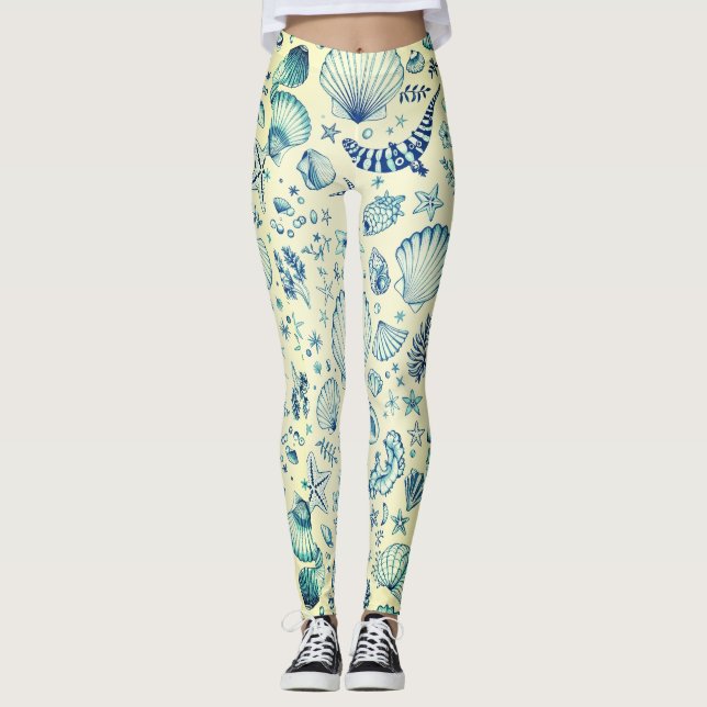 Leggings Coral de mar (Anverso)