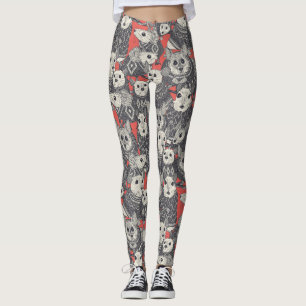 Leggings coral de ratones de suéter