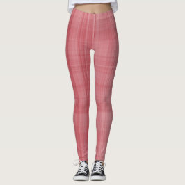 Leggings Coral Plaid